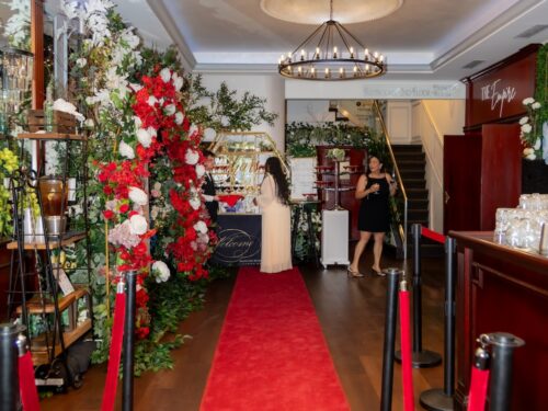 Red carpet lobby